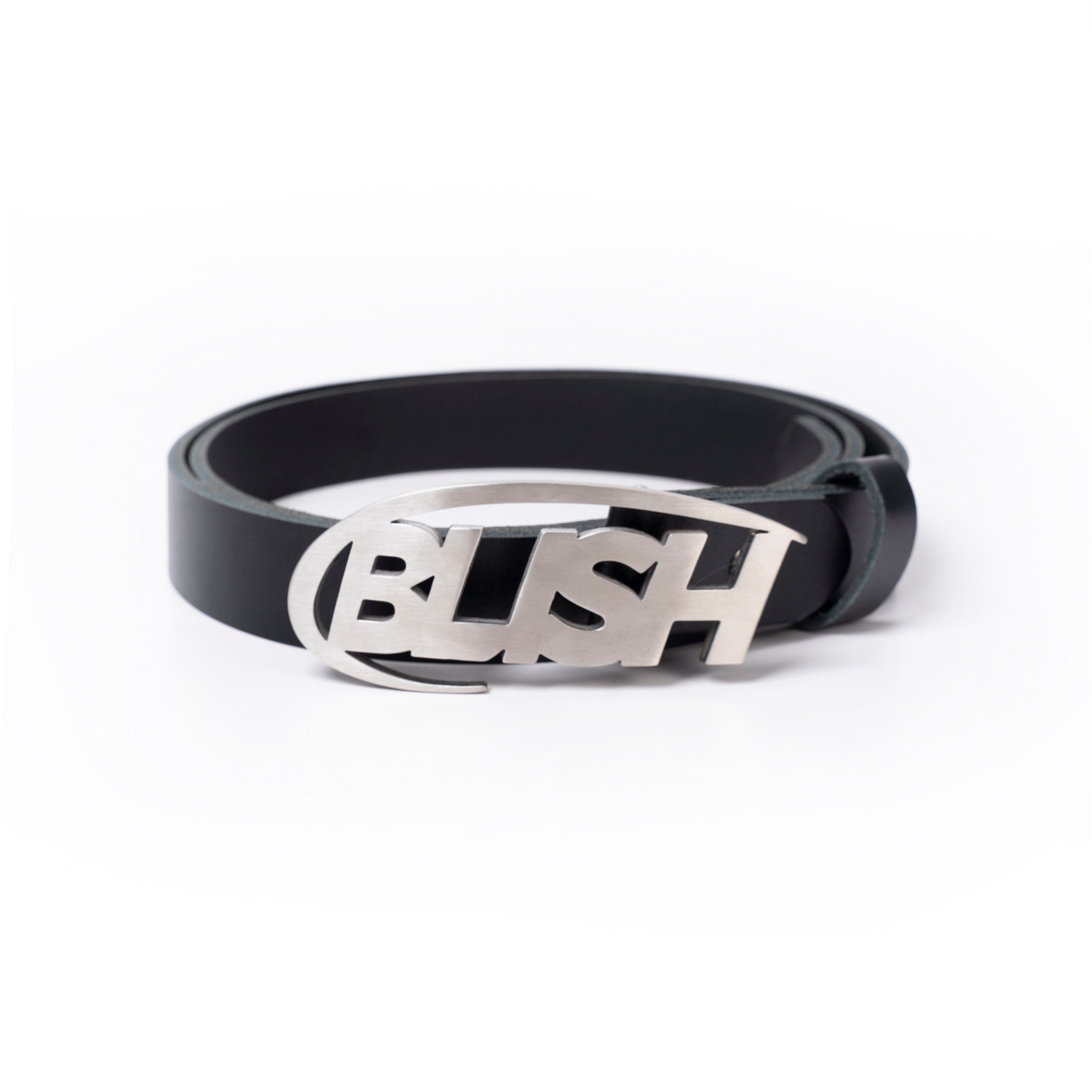 Metal logo belt